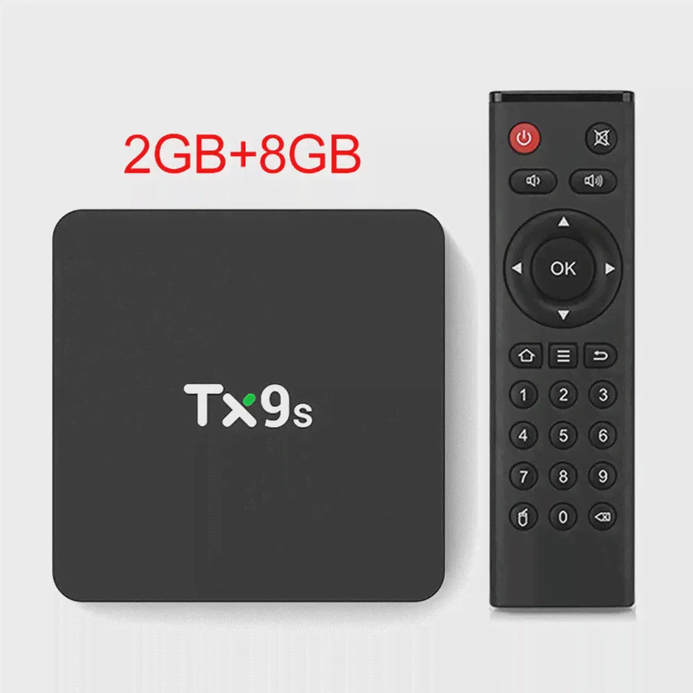 ТВ-приставка TX9s Android Smart TV Box Amlogic S912 2 ГБ 8 ГБ 4K 60 кадров в секунду, ТВ-приставка 2,4G Wifi 1000M Google Assistant Voice tanix tx9s телеприставка (art.: 3920c066b1d87)-2