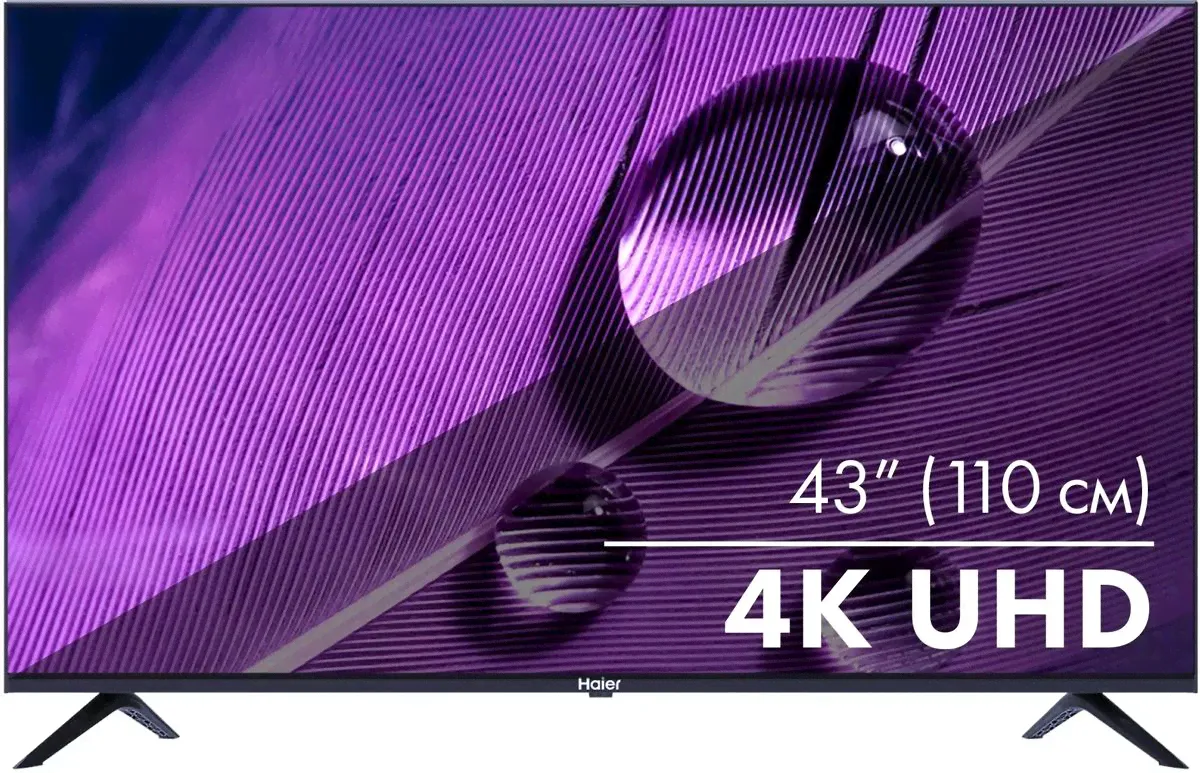 Телевизор 43" Haier Smart TV S1, 3840x2160, черный-0