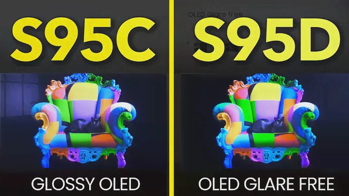 Samsung S95D (Glare Free) vs S95C / S90D  (Glossy) QD OLED Comparison