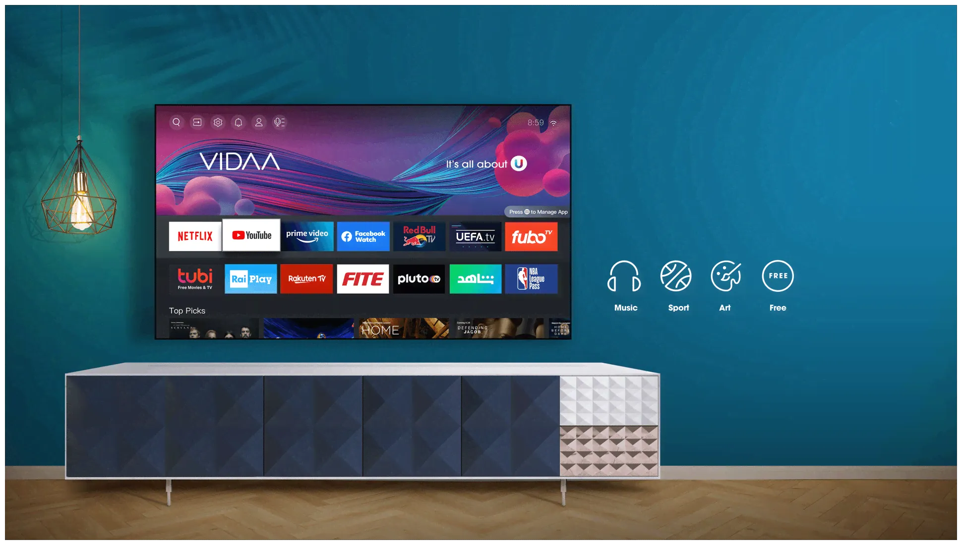 Телевизор Hisense 55A6BG 4K UltraHD Smart TV-4