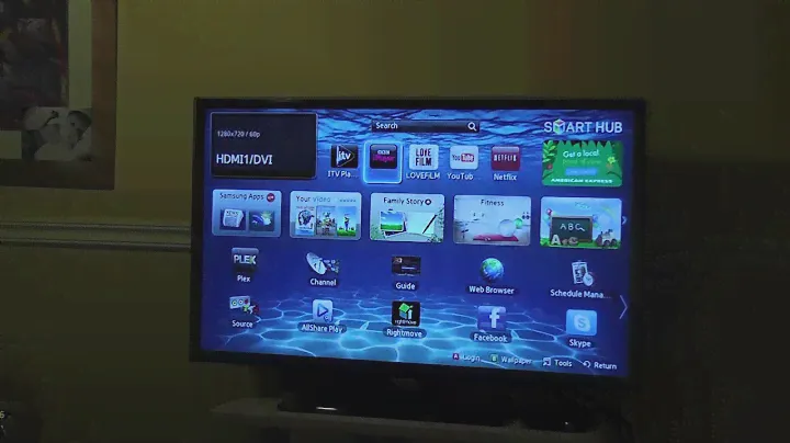 Демонстрация Samsung Smart Hub и SmartView — UE32ES5500 Full HD 32-дюймовый светодиодный телевизор