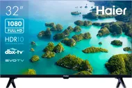 HAIER 32" Smart TV S2, FULL HD, черный, СМАРТ ТВ, Android TV