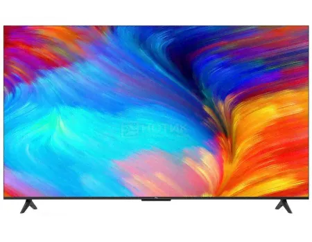 Телевизор TCL 50" 50P637, DLED, UHD, Smart TV (Google TV), Звук (20 Вт (2x10 Вт)), 3xHDMI, 1xUSB, RJ-45, Черный 50P637