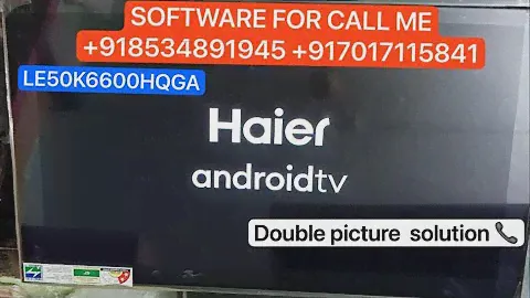 Haier LE50K6600HQGA Stuck on logo problem | CV6886H-A Software Download | Haier tv software download