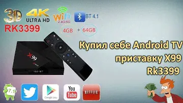 Android TV приставка X99 RK3399.  Новинка с Aliexpress