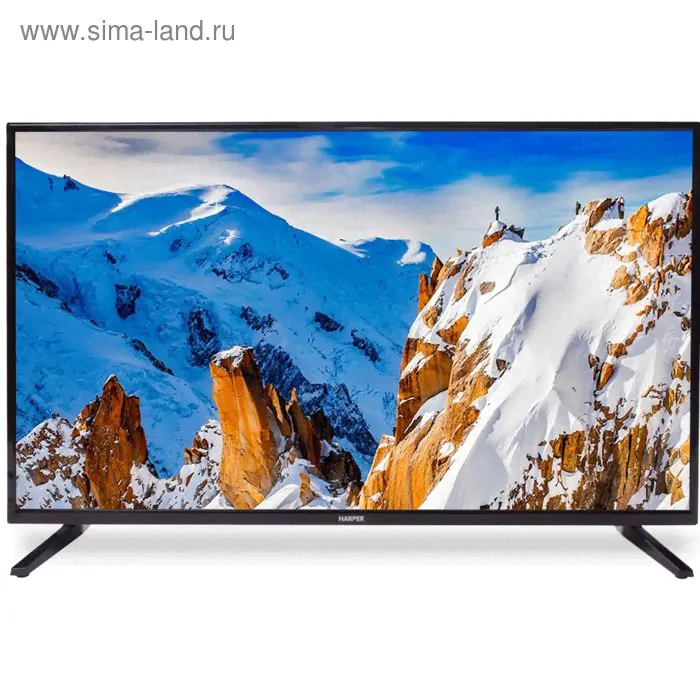 Телевизор Harper 43F660TS, 43", 1920x1080, DVB-T2/С, 3xHDMI, 1xUSB, Smart TV, черный