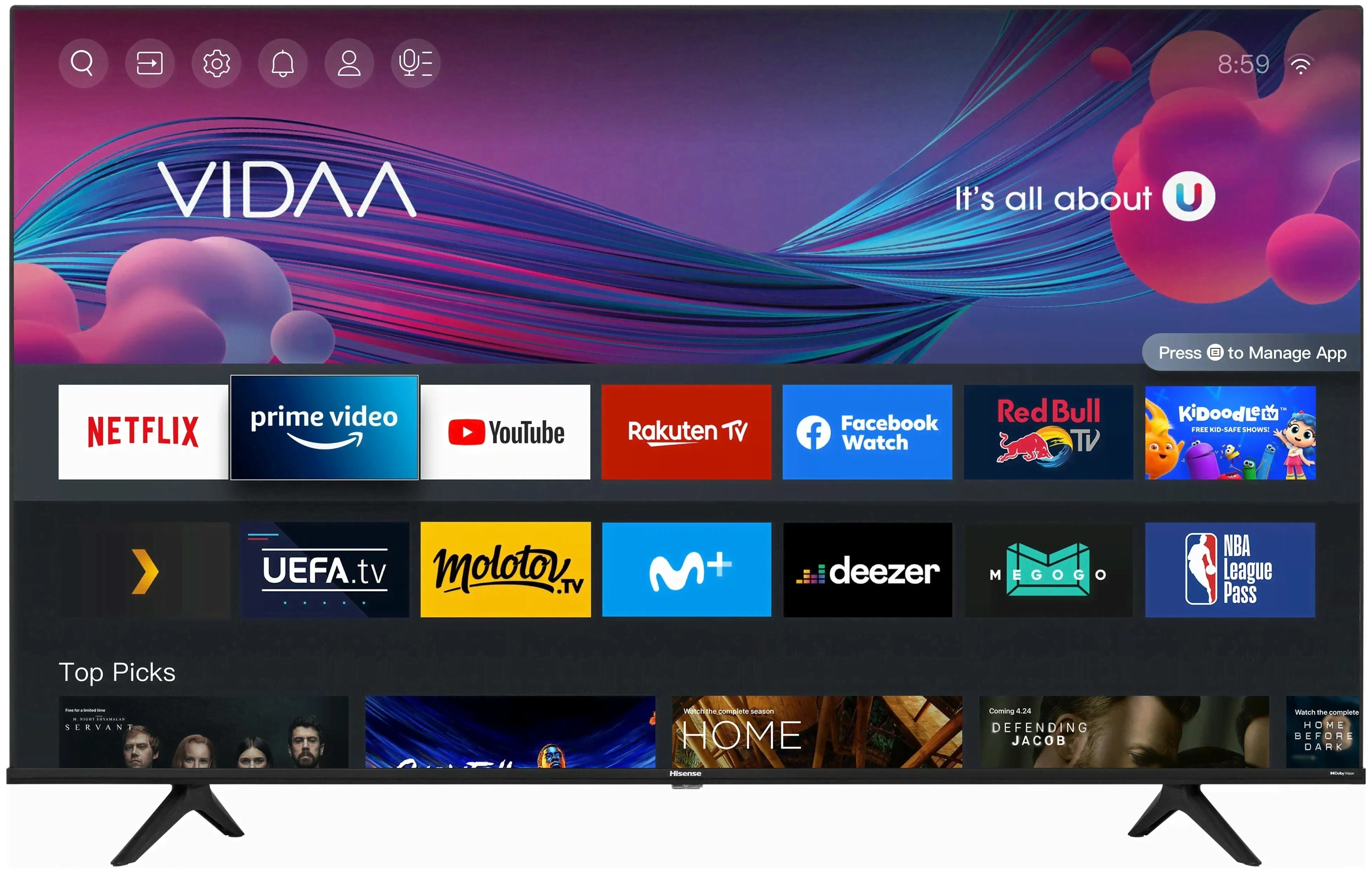 Телевизор Hisense 55A6BG 4K UltraHD Smart TV-3