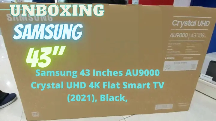 Samsung 43 Inches AU9000 Crystal UHD 4K Flat Smart TV (2021), Black,
