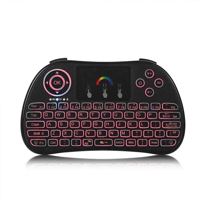 Беспроводная клавиатура с тачпадом для Smart TV box и ТВ приставок с подсветкой-0