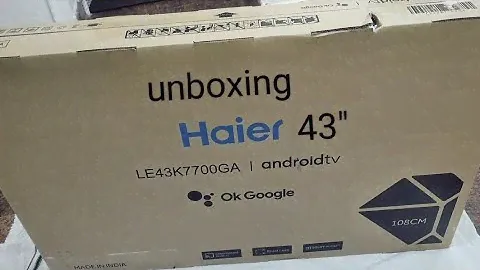 #Haier 43" smart Android tv unboxing